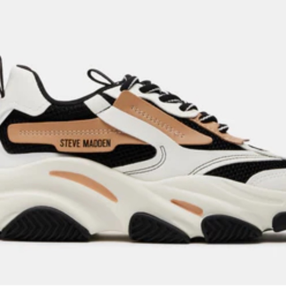 Steve Madden Black and White Sneakers